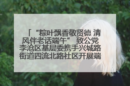 “粽叶飘香敬贤德 清风伴老话端午” 致公党李沧区基层委携手兴城路街道四流北路社区开展端午节主题活动