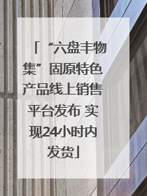 “六盘丰物集”固原特色产品线上销售平台发布 实现24小时内发货