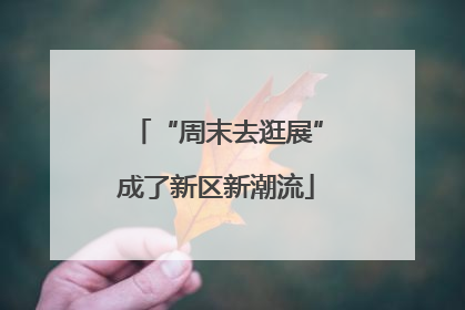 “周末去逛展”成了新区新潮流