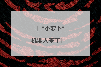 “小萝卜”机器人来了
