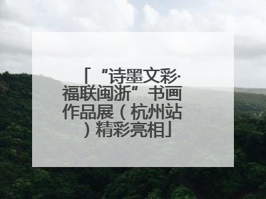 “诗墨文彩·福联闽浙”书画作品展（杭州站）精彩亮相