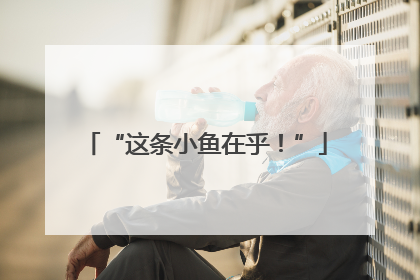 “这条小鱼在乎！”