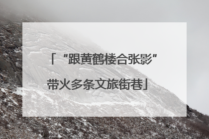 “跟黄鹤楼合张影”带火多条文旅街巷