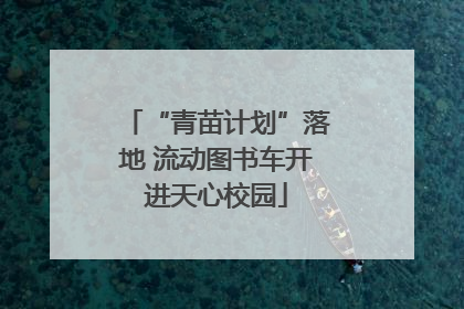 “青苗计划”落地 流动图书车开进天心校园