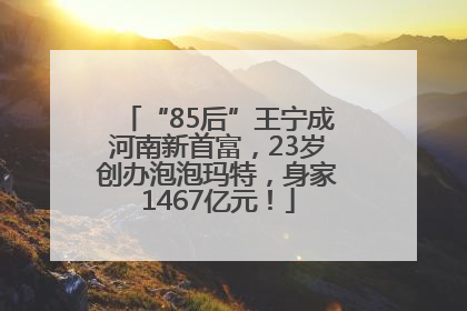 “85后”王宁成河南新首富，23岁创办泡泡玛特，身家1467亿元！