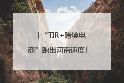“TIR+跨境电商”跑出河南速度