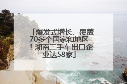 爆发式增长、覆盖70多个国家和地区！湖南二手车出口企业达58家