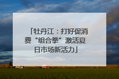 牡丹江：打好促消费“组合拳”激活夏日市场新活力