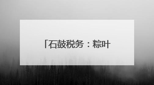石鼓税务：粽叶飘香 税润童心