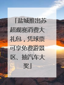 盐城推出苏超观赛消费大礼包，凭球票可享免费游景区、抽汽车大奖