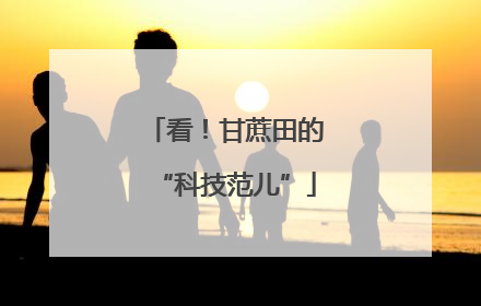 看！甘蔗田的“科技范儿”
