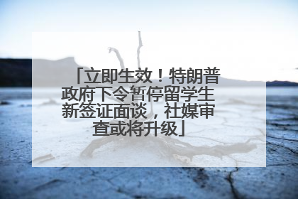 立即生效！特朗普政府下令暂停留学生新签证面谈，社媒审查或将升级
