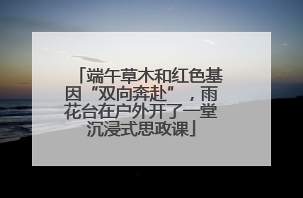 端午草木和红色基因“双向奔赴”，雨花台在户外开了一堂沉浸式思政课