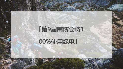 第9届南博会将100%使用绿电