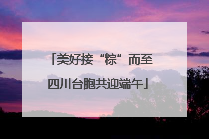 美好接“粽”而至 四川台胞共迎端午