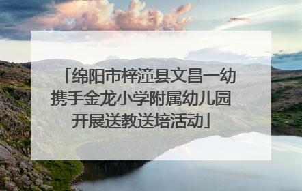 绵阳市梓潼县文昌一幼携手金龙小学附属幼儿园开展送教送培活动