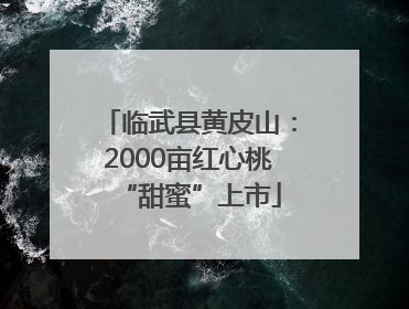 临武县黄皮山：2000亩红心桃“甜蜜”上市