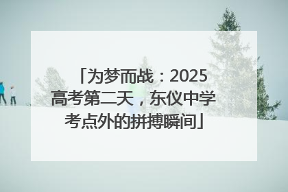 为梦而战：2025高考第二天，东仪中学考点外的拼搏瞬间