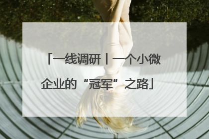 一线调研丨一个小微企业的“冠军”之路