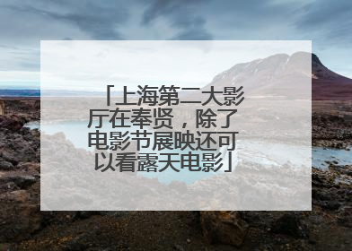 上海第二大影厅在奉贤，除了电影节展映还可以看露天电影