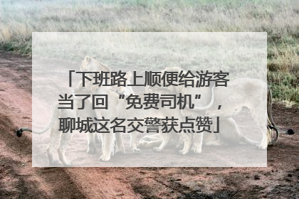 下班路上顺便给游客当了回“免费司机”，聊城这名交警获点赞