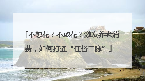 不想花？不敢花？激发养老消费，如何打通“任督二脉”