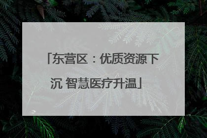 东营区：优质资源下沉 智慧医疗升温