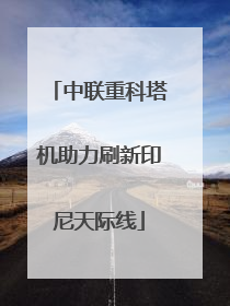 中联重科塔机助力刷新印尼天际线