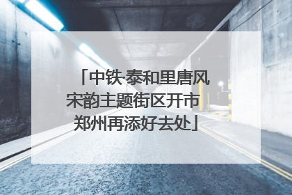 中铁·泰和里唐风宋韵主题街区开市 郑州再添好去处