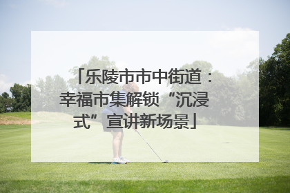 乐陵市市中街道：幸福市集解锁“沉浸式”宣讲新场景