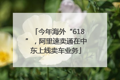 今年海外“618”，阿里速卖通在中东上线卖车业务