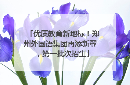 优质教育新地标！郑州外国语集团再添新翼，第一批次招生