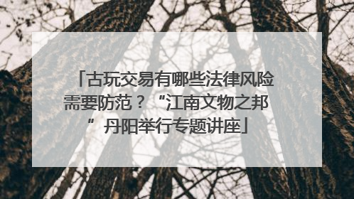 古玩交易有哪些法律风险需要防范？“江南文物之邦”丹阳举行专题讲座