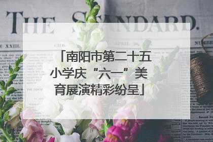 南阳市第二十五小学庆“六一”美育展演精彩纷呈