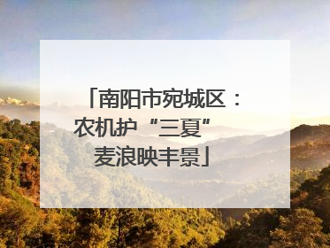 南阳市宛城区：农机护“三夏” 麦浪映丰景