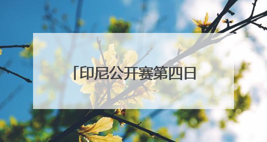 印尼公开赛第四日：李诗沣领衔 国羽多对组合冲击四强