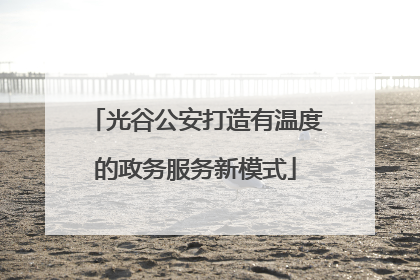 光谷公安打造有温度的政务服务新模式