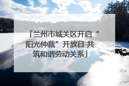 兰州市城关区开启“阳光仲裁”开放日 共筑和谐劳动关系