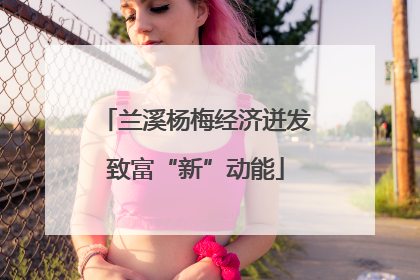 兰溪杨梅经济迸发致富“新”动能