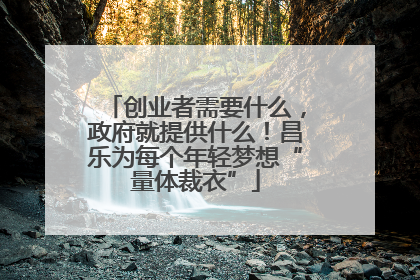 创业者需要什么，政府就提供什么！昌乐为每个年轻梦想“量体裁衣”