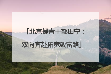 北京援青干部田宁：双向奔赴拓宽致富路