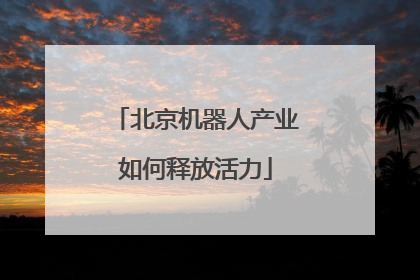 北京机器人产业如何释放活力