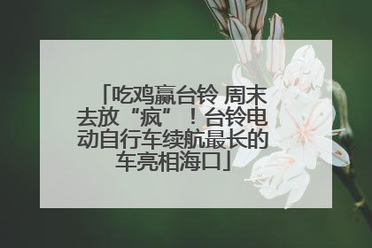吃鸡赢台铃 周末去放“疯”！台铃电动自行车续航最长的车亮相海口
