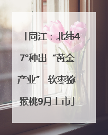 同江：北纬47°种出“黄金产业” 软枣猕猴桃9月上市