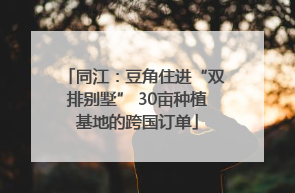 同江：豆角住进“双排别墅” 30亩种植基地的跨国订单