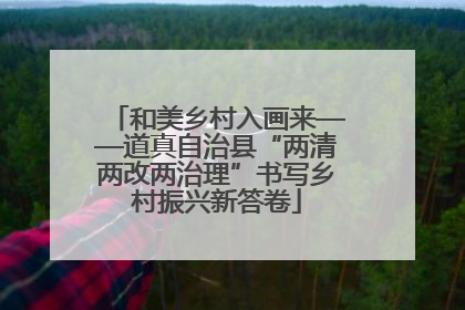 和美乡村入画来——道真自治县“两清两改两治理”书写乡村振兴新答卷