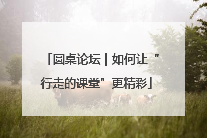 圆桌论坛｜如何让“行走的课堂”更精彩