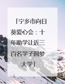 宁乡市向日葵爱心会：十年助学让近三百名学子圆梦大学