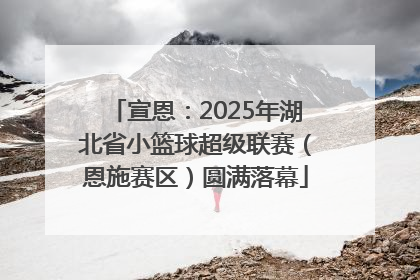 宣恩：2025年湖北省小篮球超级联赛（恩施赛区）圆满落幕
