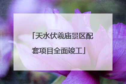 天水伏羲庙景区配套项目全面竣工